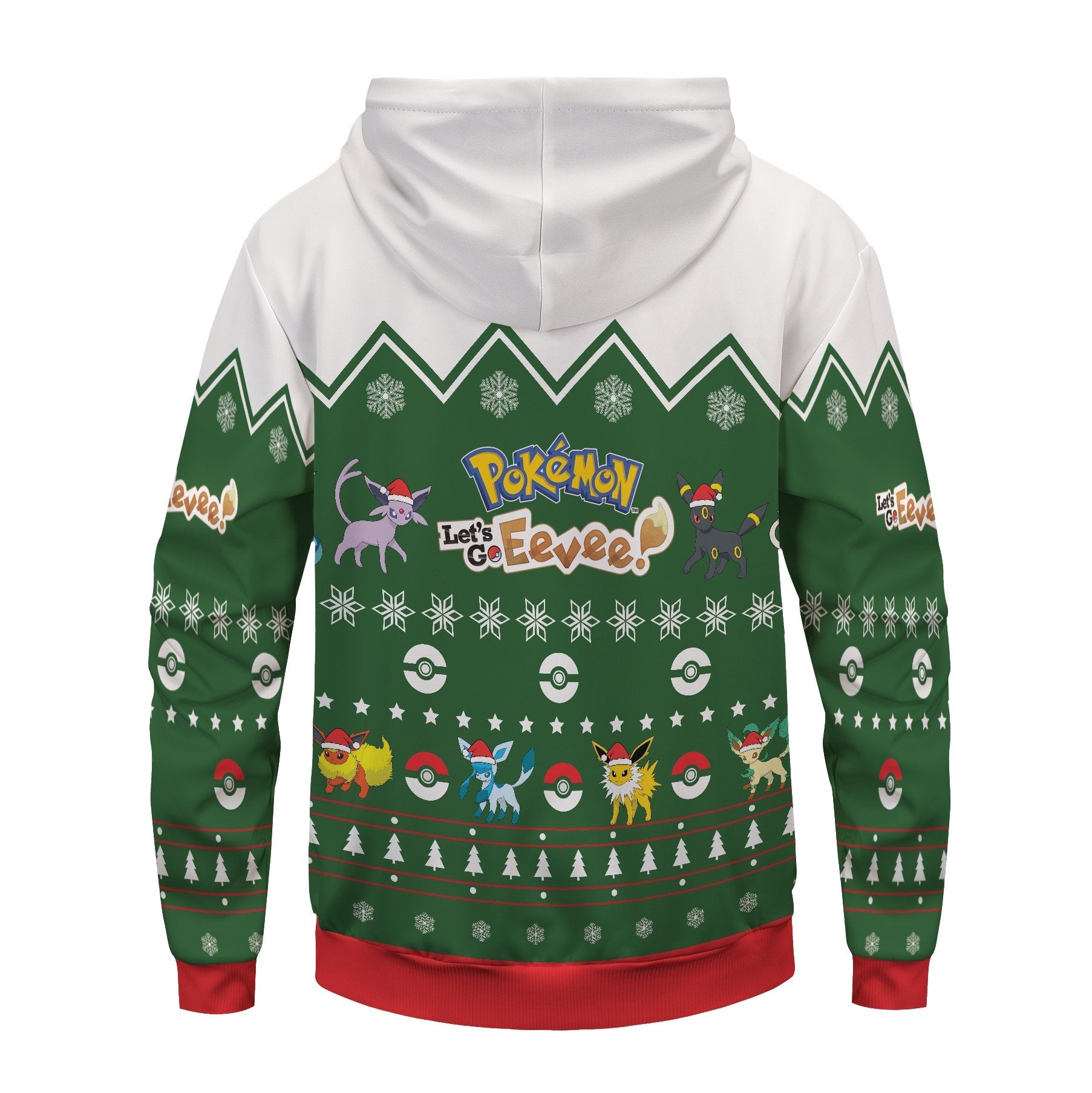 POKEMON Christmas Eevee Pullover Hoodie POKEMON Christmas Eevee Pullover Hoodie