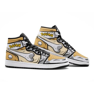 POKEMON Cubone Yellow White Air Jordan 1 High Sneakers