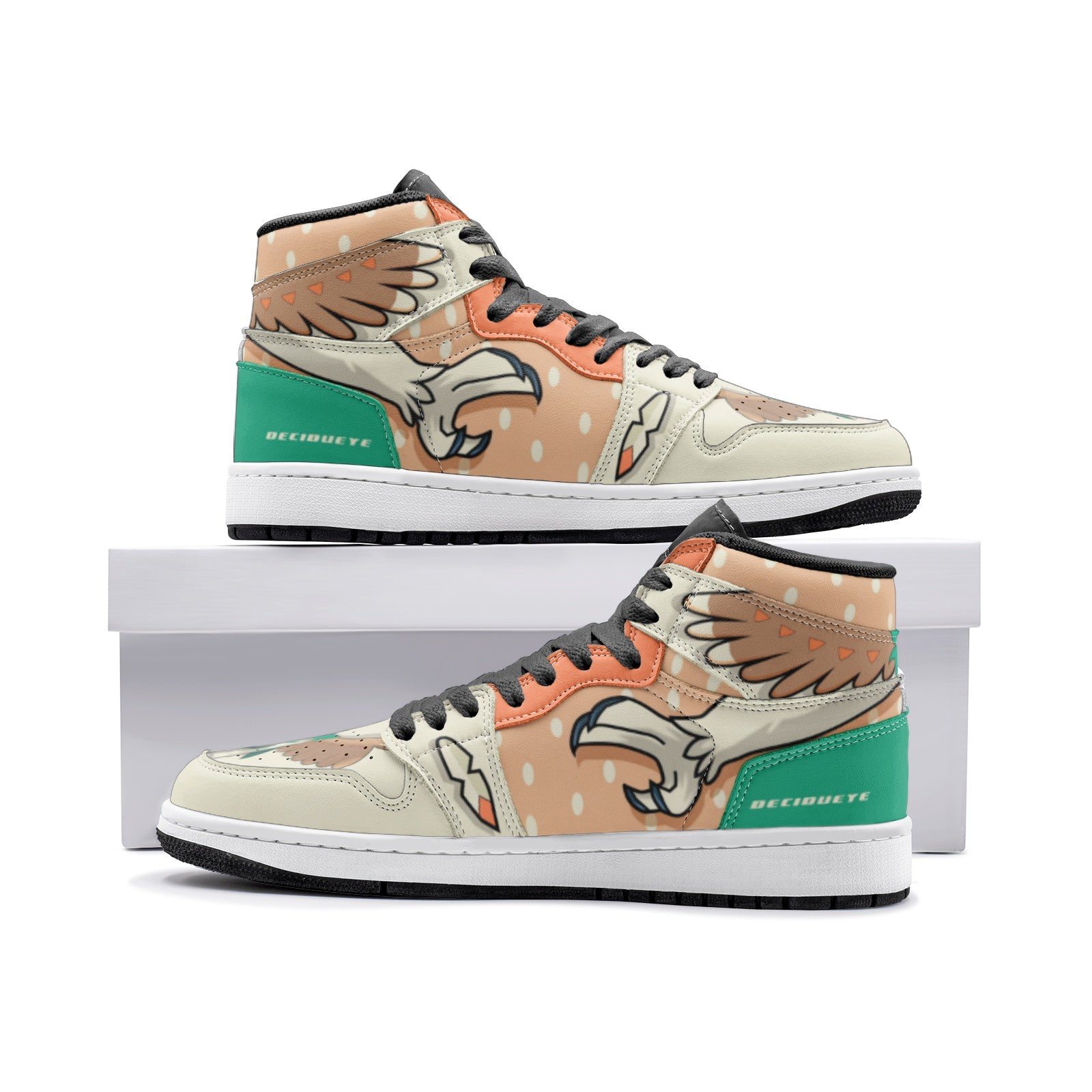 POKEMON Decidueye Air Jordan 1 High Sneakers POKEMON Decidueye Air Jordan 1 High Sneakers