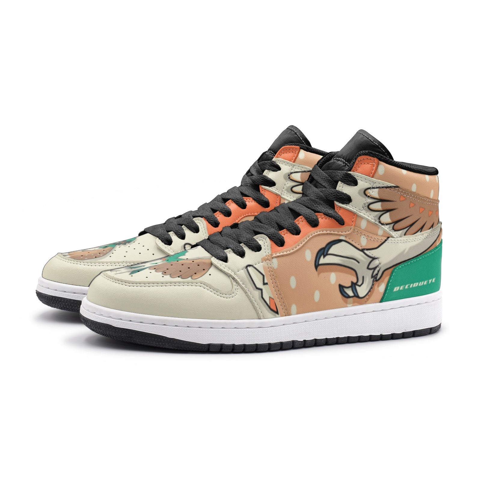 POKEMON Decidueye Air Jordan 1 High Sneakers POKEMON Decidueye Air Jordan 1 High Sneakers