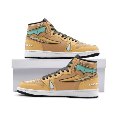 POKEMON Dragonite Yellow Air Jordan 1 High Sneakers