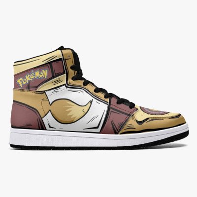 POKEMON Eevee Brown White Air Jordan 1 High Sneakers