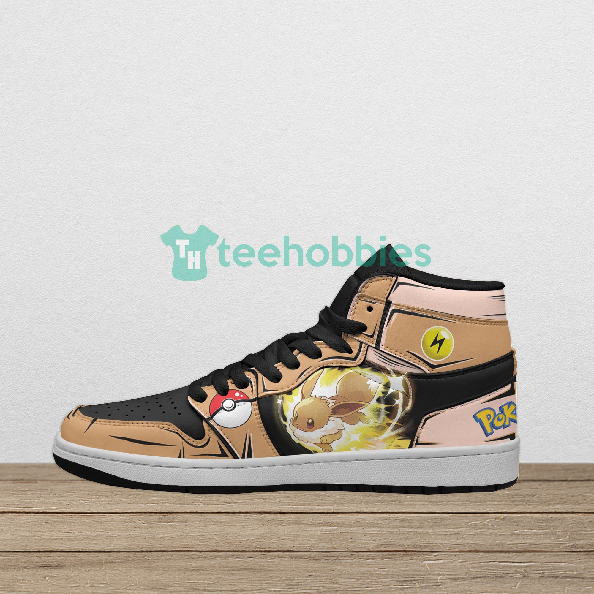 POKEMON Eevee Style Air Jordan 1 High Sneakers POKEMON Eevee Style Air Jordan 1 High Sneakers