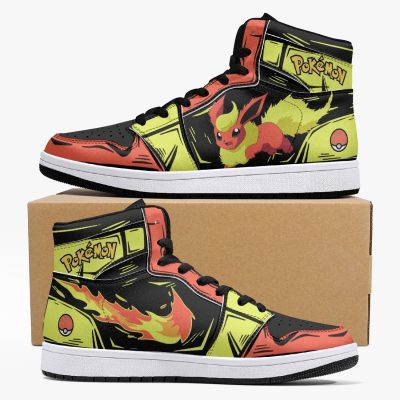 POKEMON Flareon Air Jordan 1 High Sneakers