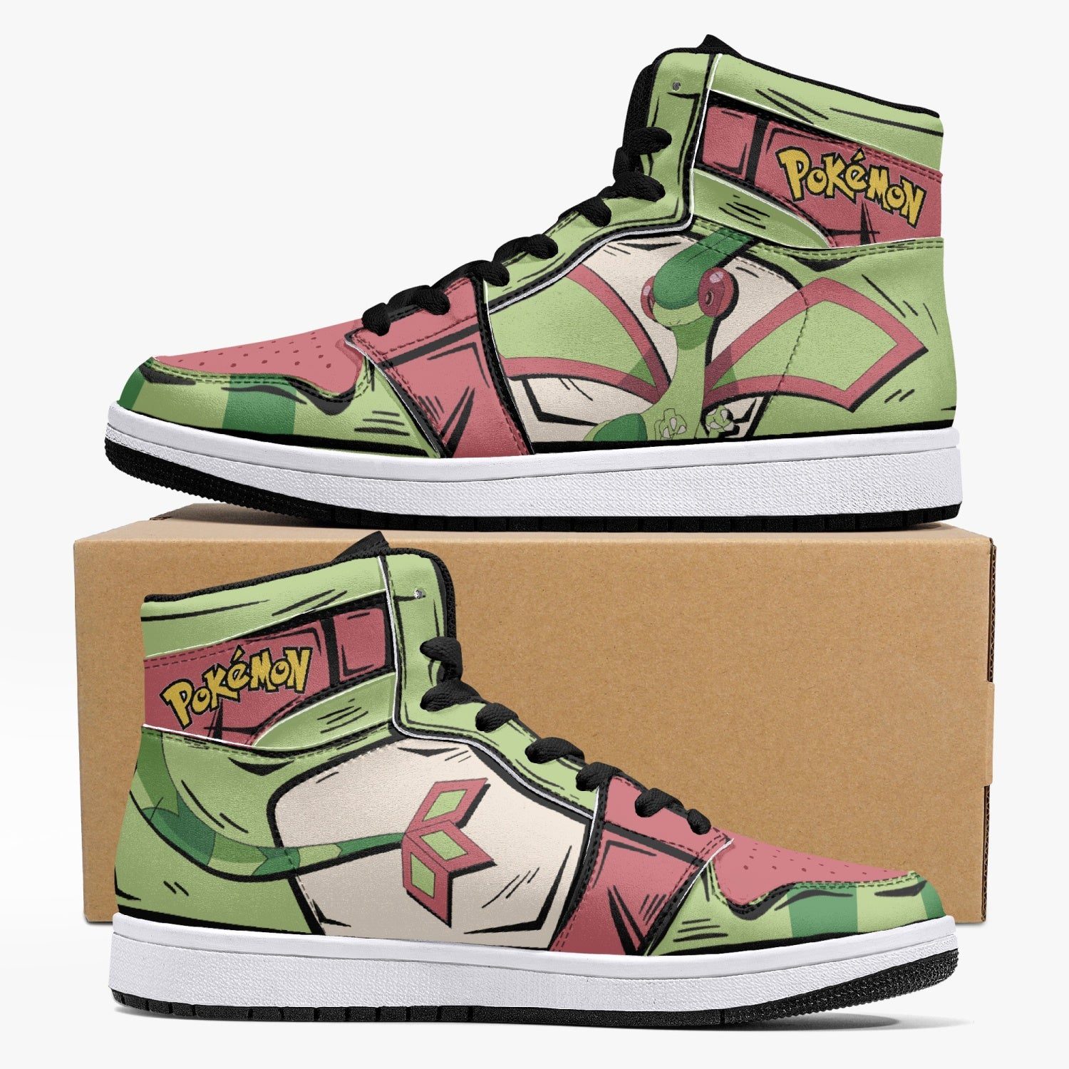 POKEMON Flygon Air Jordan 1 High Sneakers POKEMON Flygon Air Jordan 1 High Sneakers