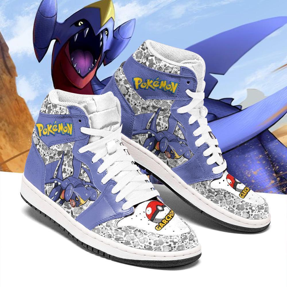 POKEMON Garchomp Anime Air Jordan 1 High Sneakers POKEMON Garchomp Anime Air Jordan 1 High Sneakers