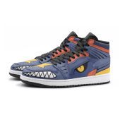 Pokemon Garchomp Navy Air Jordan 1 High Sneakers 2415.jpg - demo10