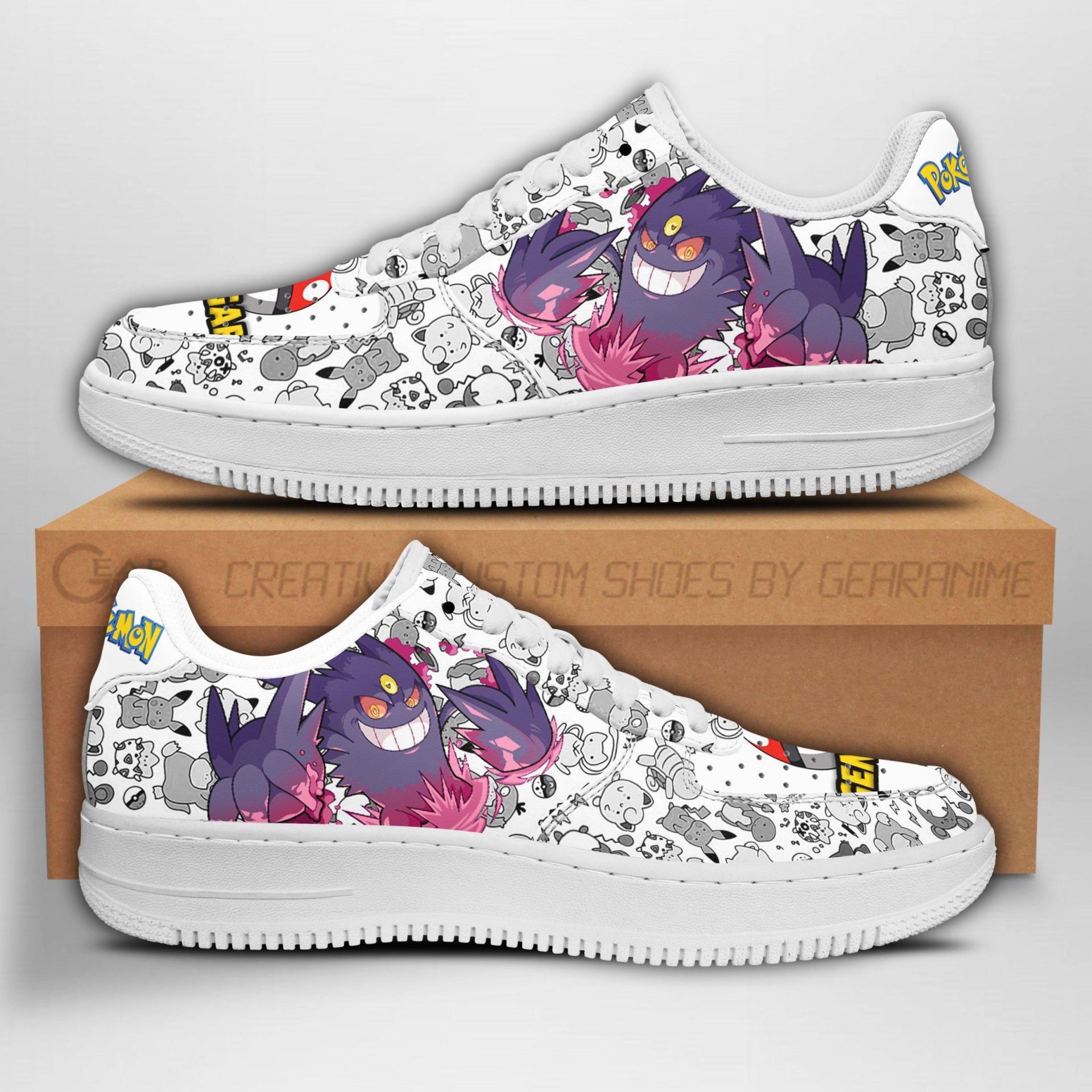 POKEMON Gengar Air Force 1 Shoes POKEMON Gengar Air Force 1 Shoes