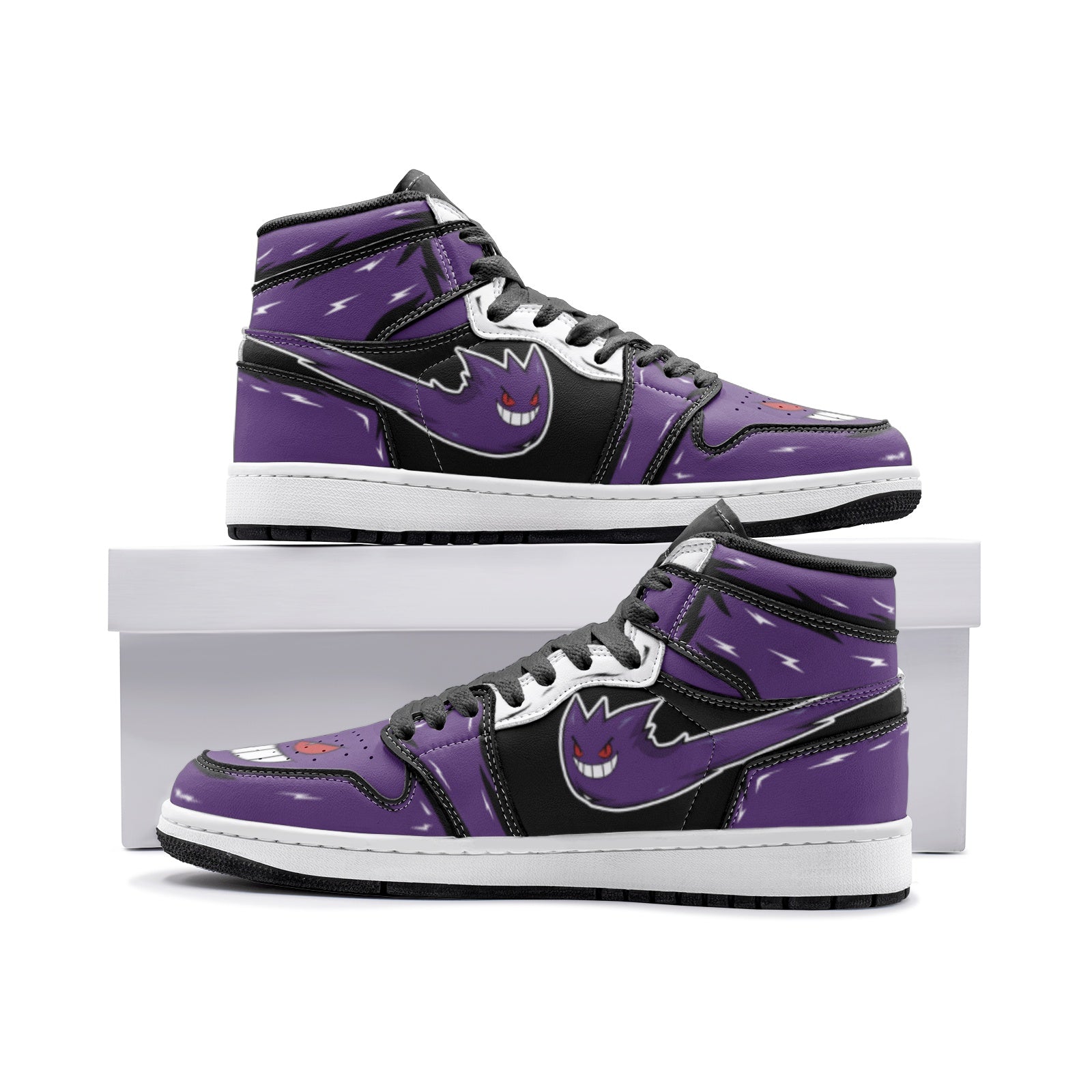 POKEMON Ghost Gengar Air Jordan 1 High Sneakers POKEMON Ghost Gengar Air Jordan 1 High Sneakers