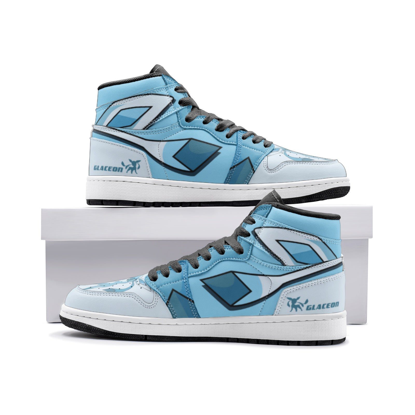 POKEMON Glaceon Air Jordan 1 High Sneakers POKEMON Glaceon Air Jordan 1 High Sneakers