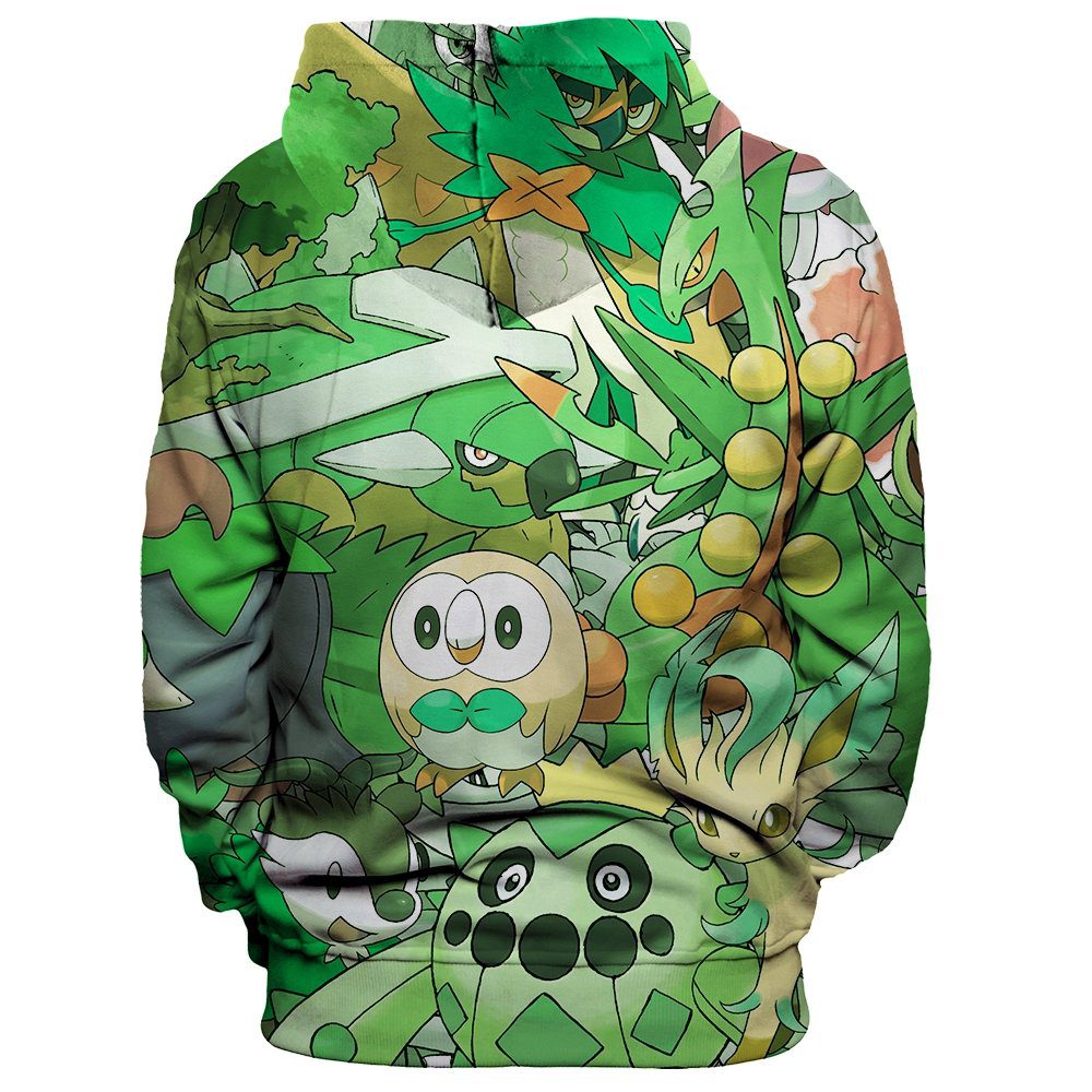 POKEMON Grass Pullover Hoodie POKEMON Grass Pullover Hoodie
