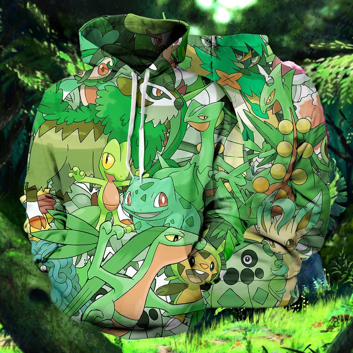 POKEMON Grass Pullover Hoodie POKEMON Grass Pullover Hoodie