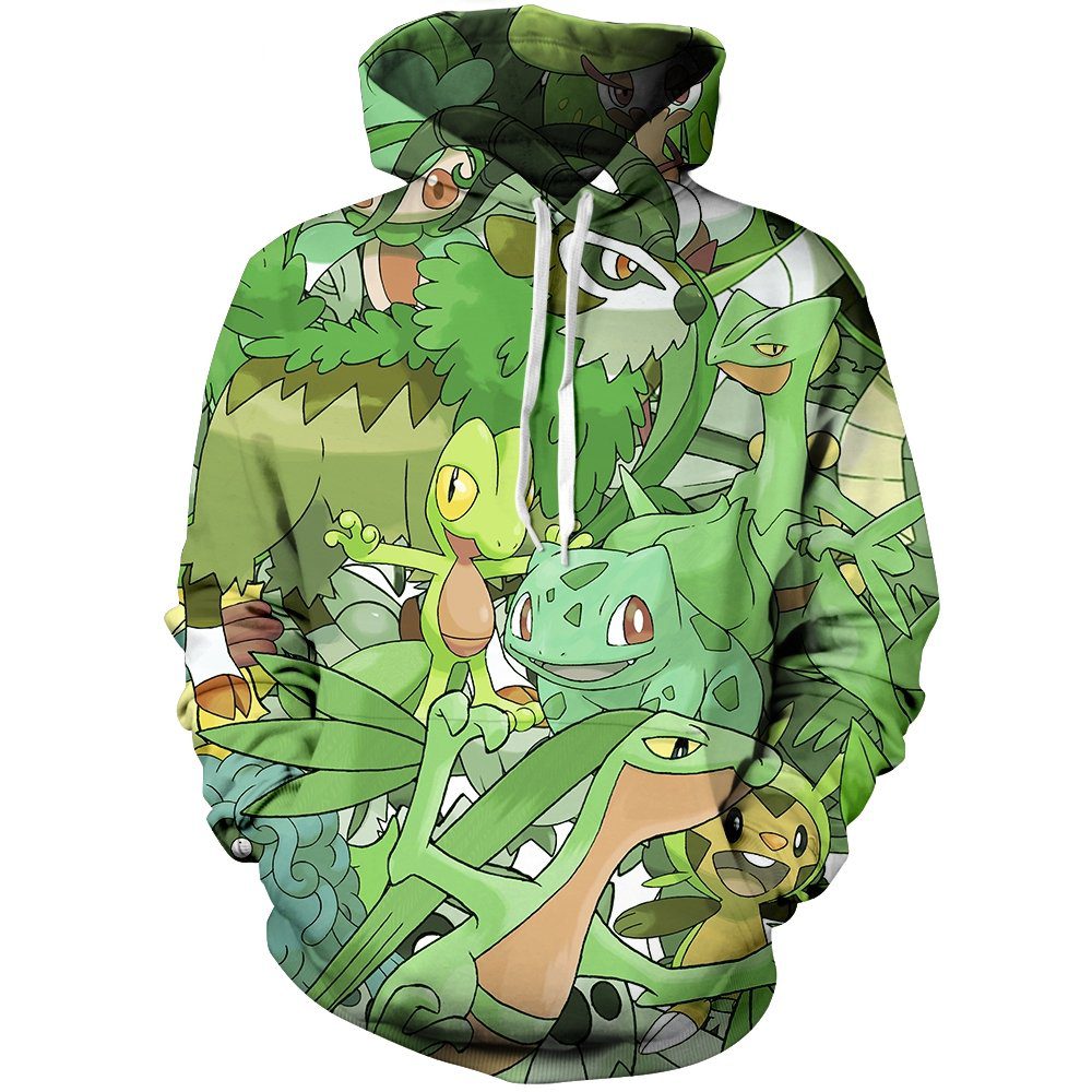 POKEMON Grass Pullover Hoodie POKEMON Grass Pullover Hoodie