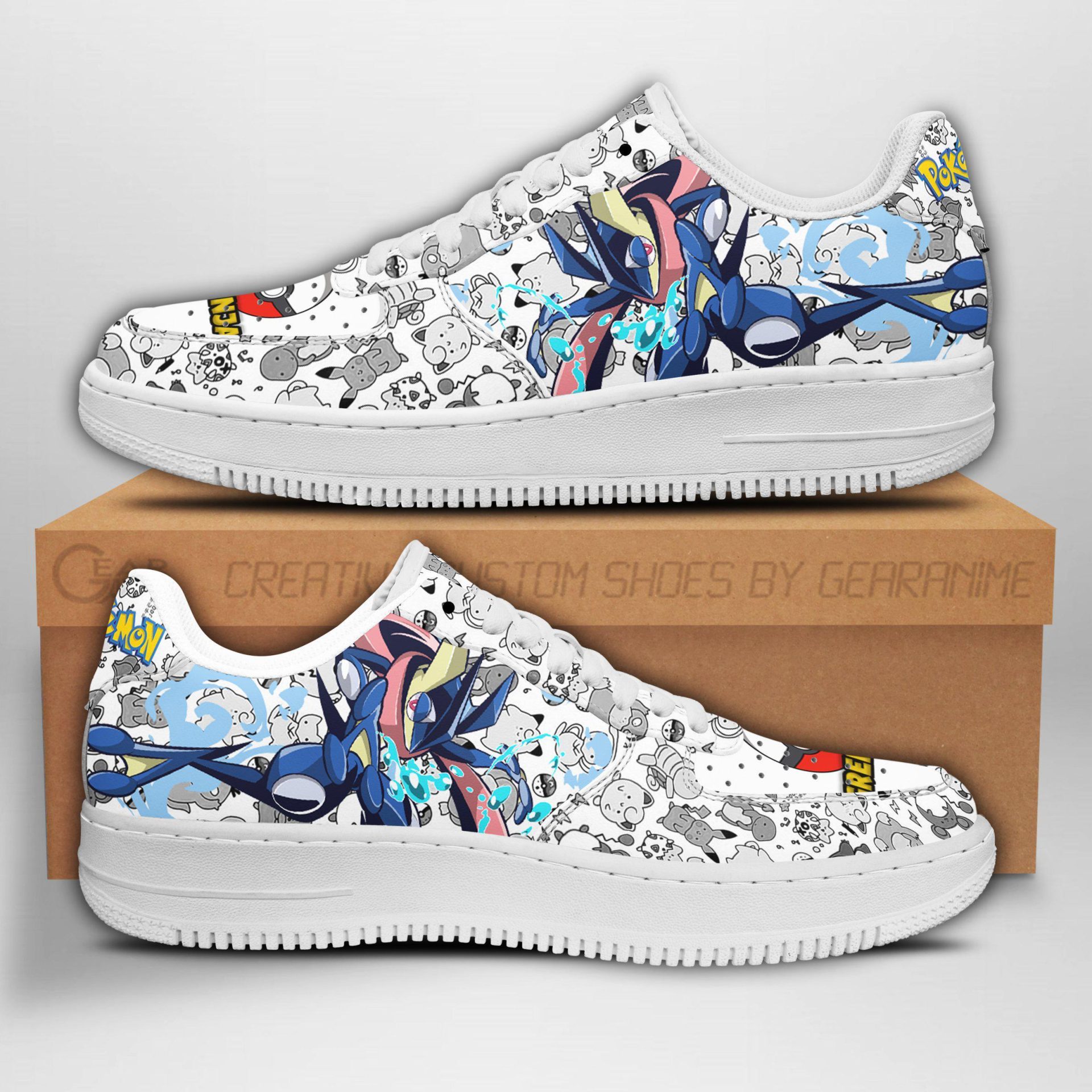 POKEMON Greninja Air Force 1 Shoes POKEMON Greninja Air Force 1 Shoes