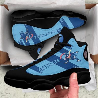 POKEMON Greninja Blue Black Air Jordan 13 Shoes
