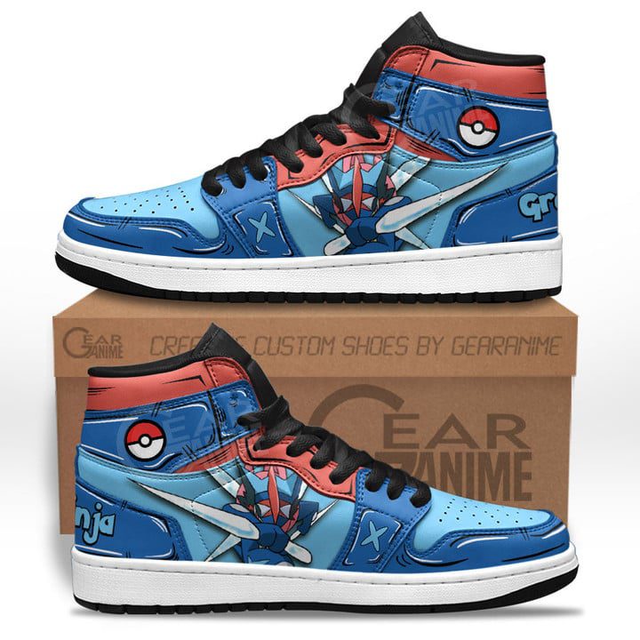 POKEMON Greninja Limited Air Jordan 1 High Sneakers POKEMON Greninja Limited Air Jordan 1 High Sneakers