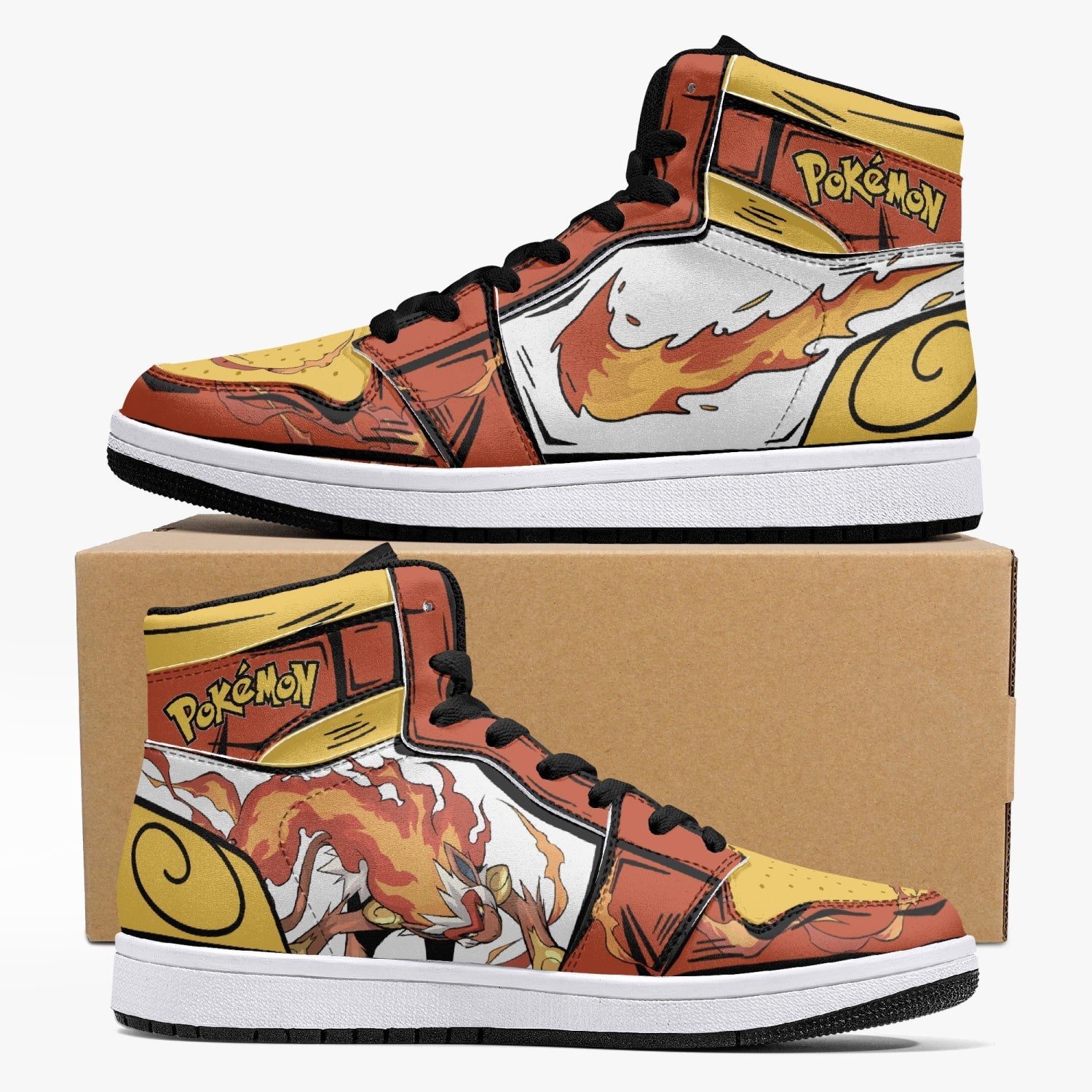 POKEMON Infernape Air Jordan 1 High Sneakers POKEMON Infernape Air Jordan 1 High Sneakers