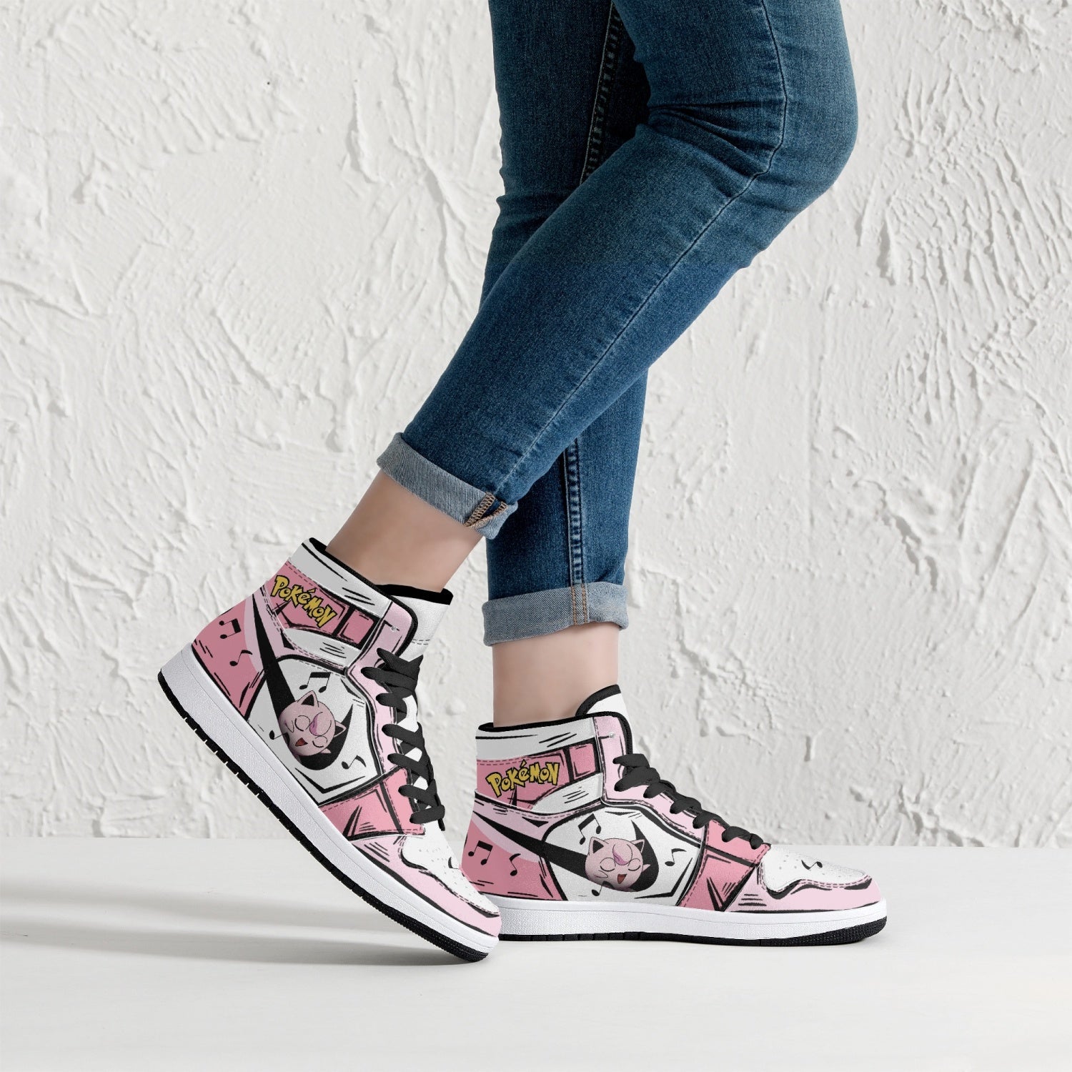 POKEMON Jigglypuff Air Jordan 1 High Sneakers POKEMON Jigglypuff Air Jordan 1 High Sneakers