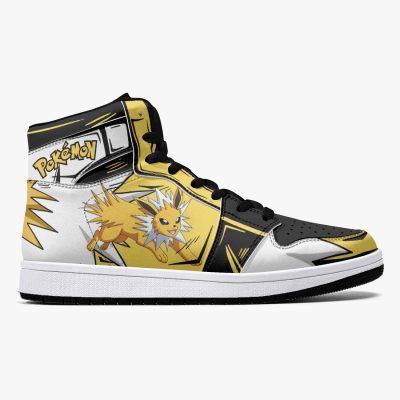 POKEMON Jolteon Yellow White Air Jordan 1 High Sneakers