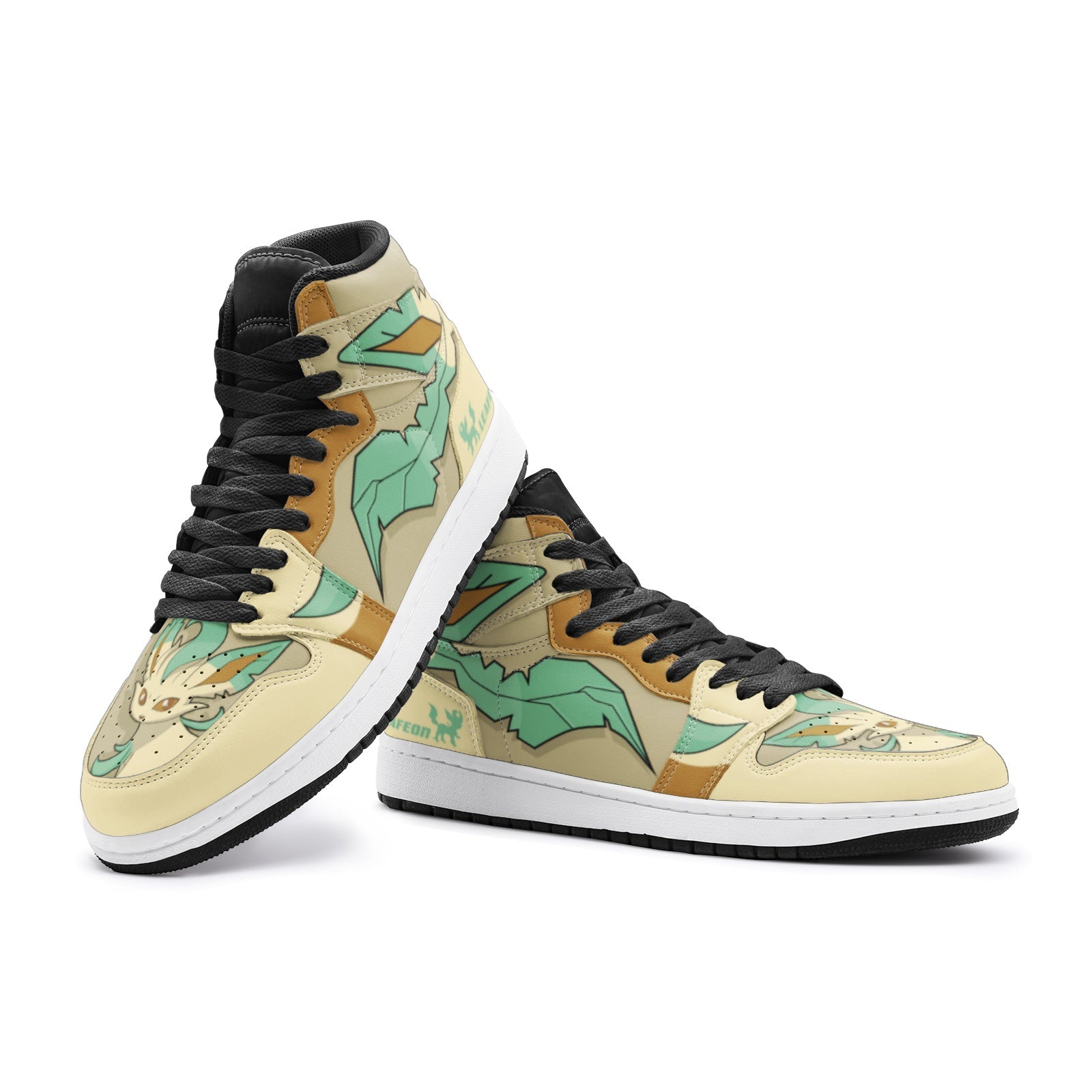 POKEMON Leafeon Air Jordan 1 High Sneakers POKEMON Leafeon Air Jordan 1 High Sneakers
