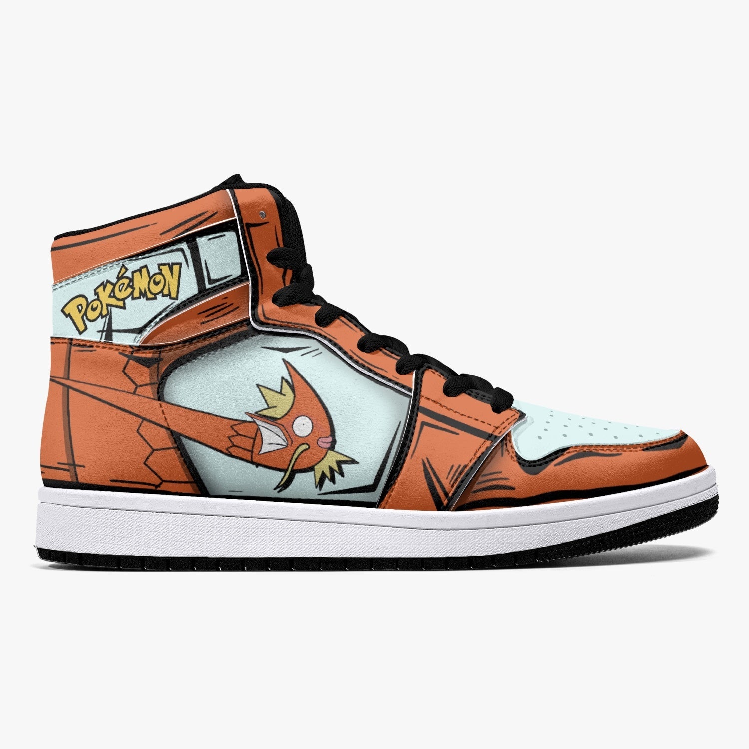 POKEMON Magikarp Air Jordan 1 High Sneakers POKEMON Magikarp Air Jordan 1 High Sneakers