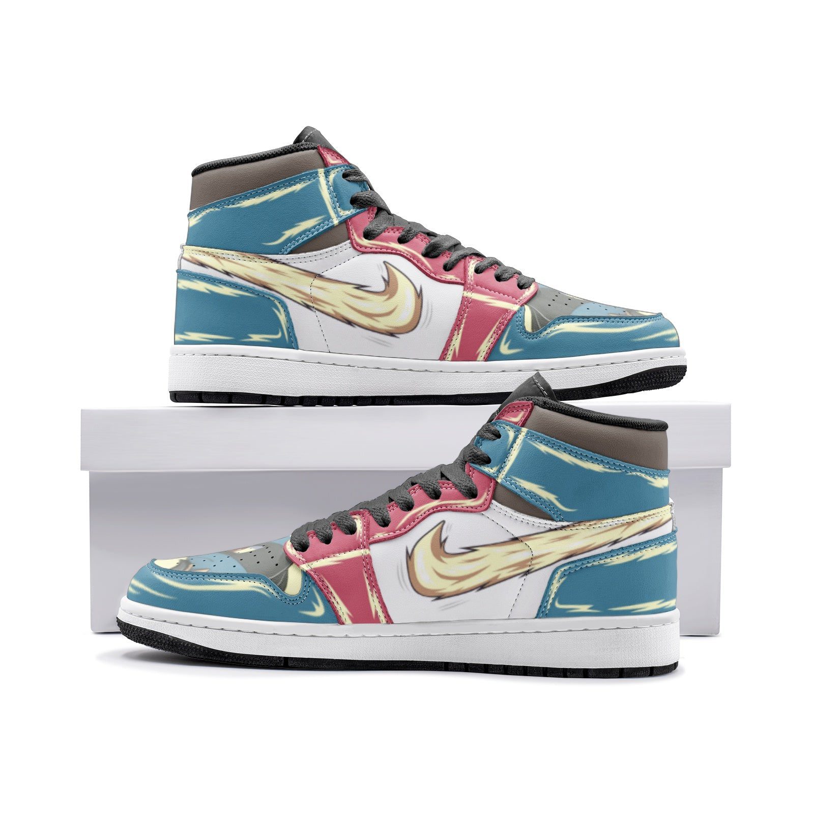 POKEMON Mega Lucario Air Jordan 1 High Sneakers POKEMON Mega Lucario Air Jordan 1 High Sneakers