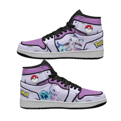 POKEMON Mewtwo Purple Air Jordan 1 High Sneakers