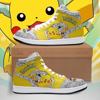 POKEMON Pikachu Anime Air Jordan 1 High Sneakers