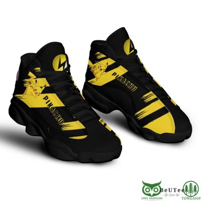 POKEMON Pikachu Black Yellow Air Jordan 13 Shoes