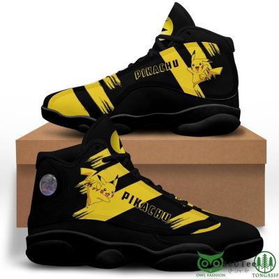 POKEMON Pikachu Black Yellow Air Jordan 13 Shoes