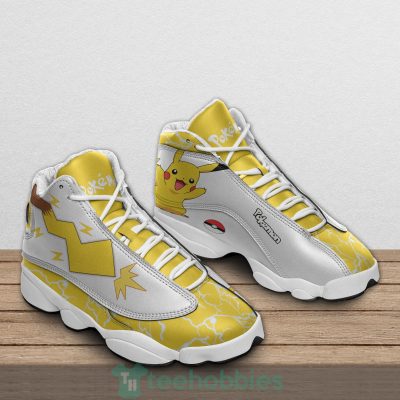 POKEMON Pikachu White Yellow Air Jordan 13 Shoes