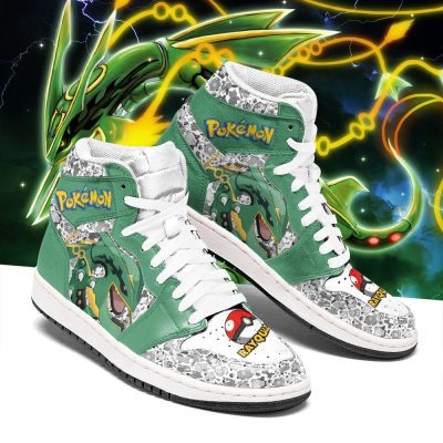 POKEMON Rayquaza Anime Air Jordan 1 High Sneakers