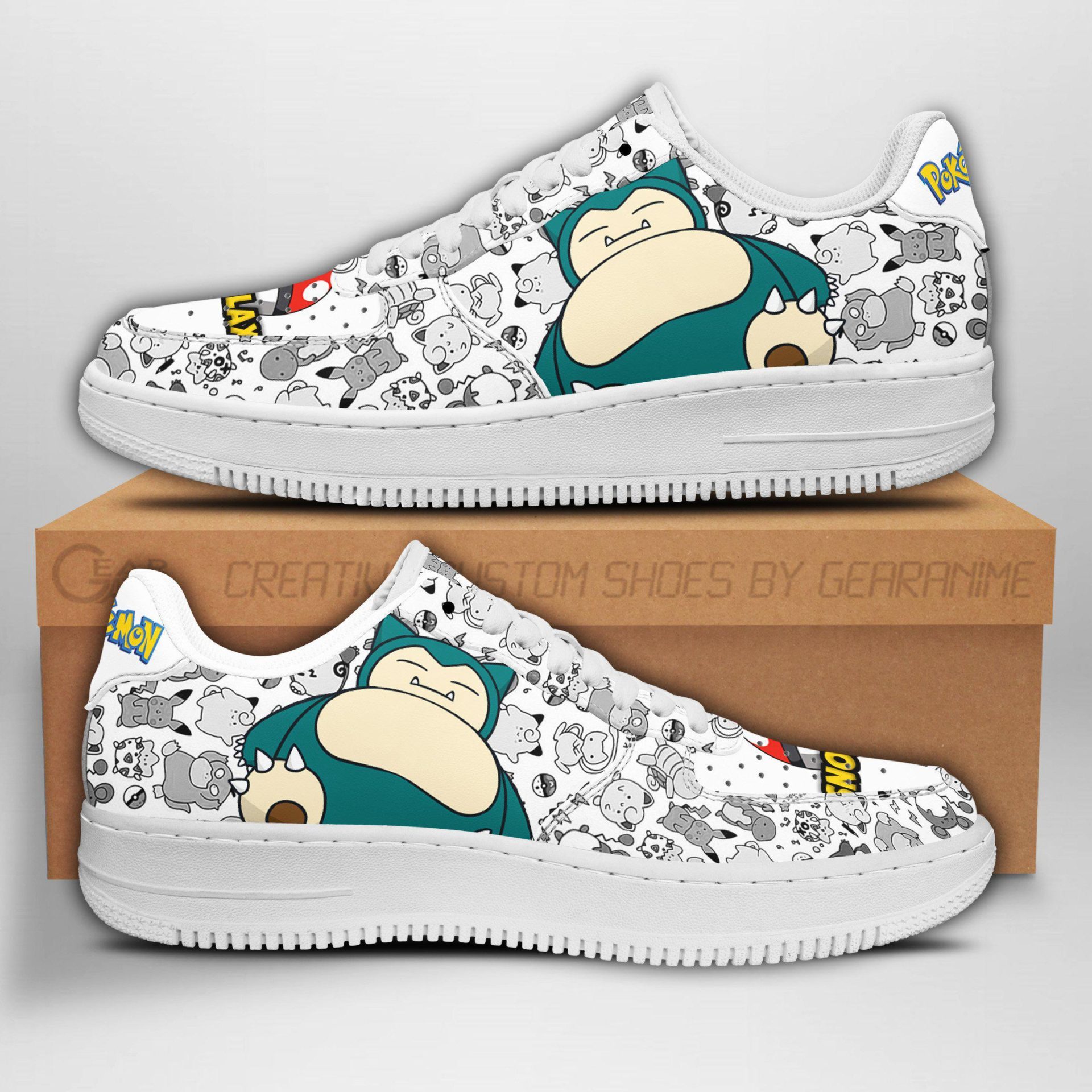 POKEMON Snorlax Air Force 1 Shoes POKEMON Snorlax Air Force 1 Shoes