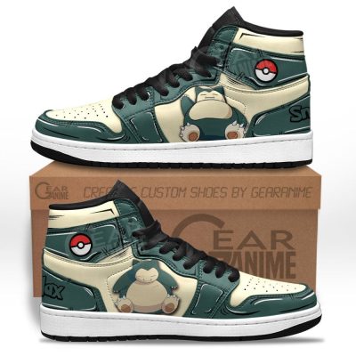 POKEMON Snorlax Mix Anime Air Jordan 1 High Sneakers