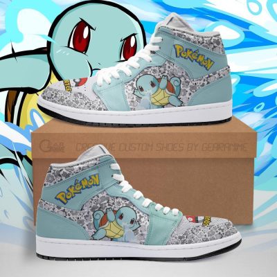 POKEMON Squirtle Anime Air Jordan 1 High Sneakers