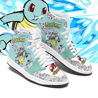 POKEMON Squirtle Anime Air Jordan 1 High Sneakers
