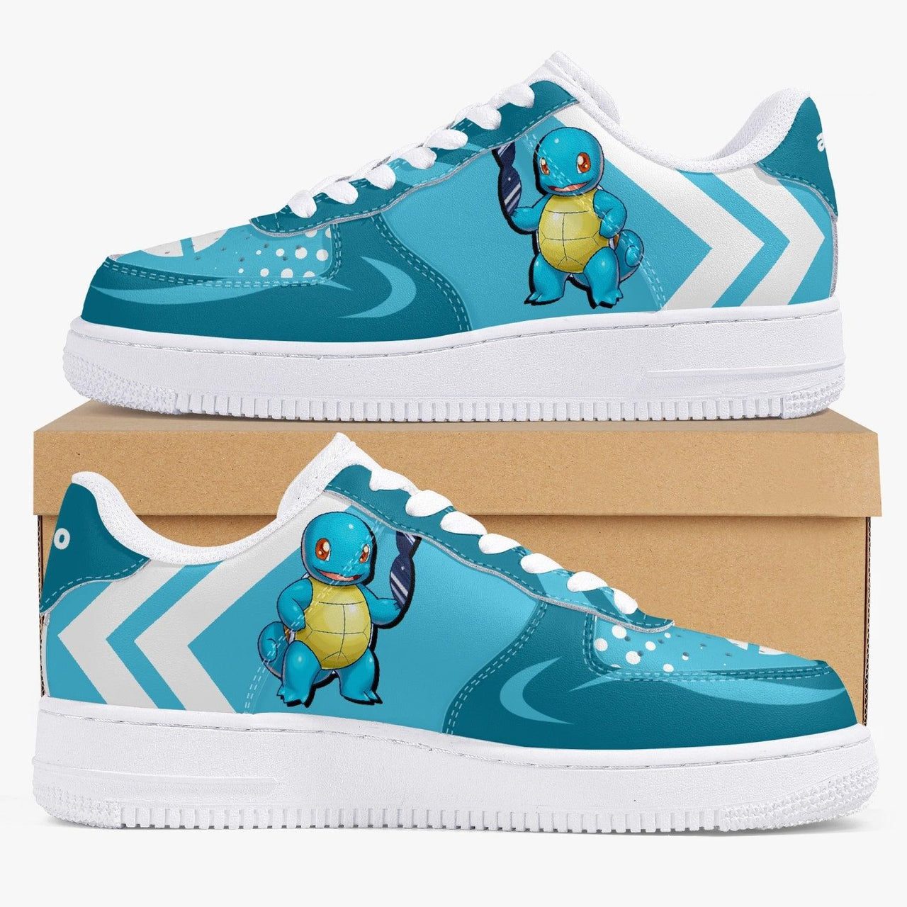 POKEMON Squirtle Blue Air Force 1 Shoes POKEMON Squirtle Blue Air Force 1 Shoes