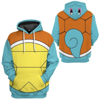POKEMON Squirtle Cosplay Pullover Hoodie