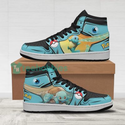 POKEMON Squirtle Mix Anime Air Jordan 1 High Sneakers