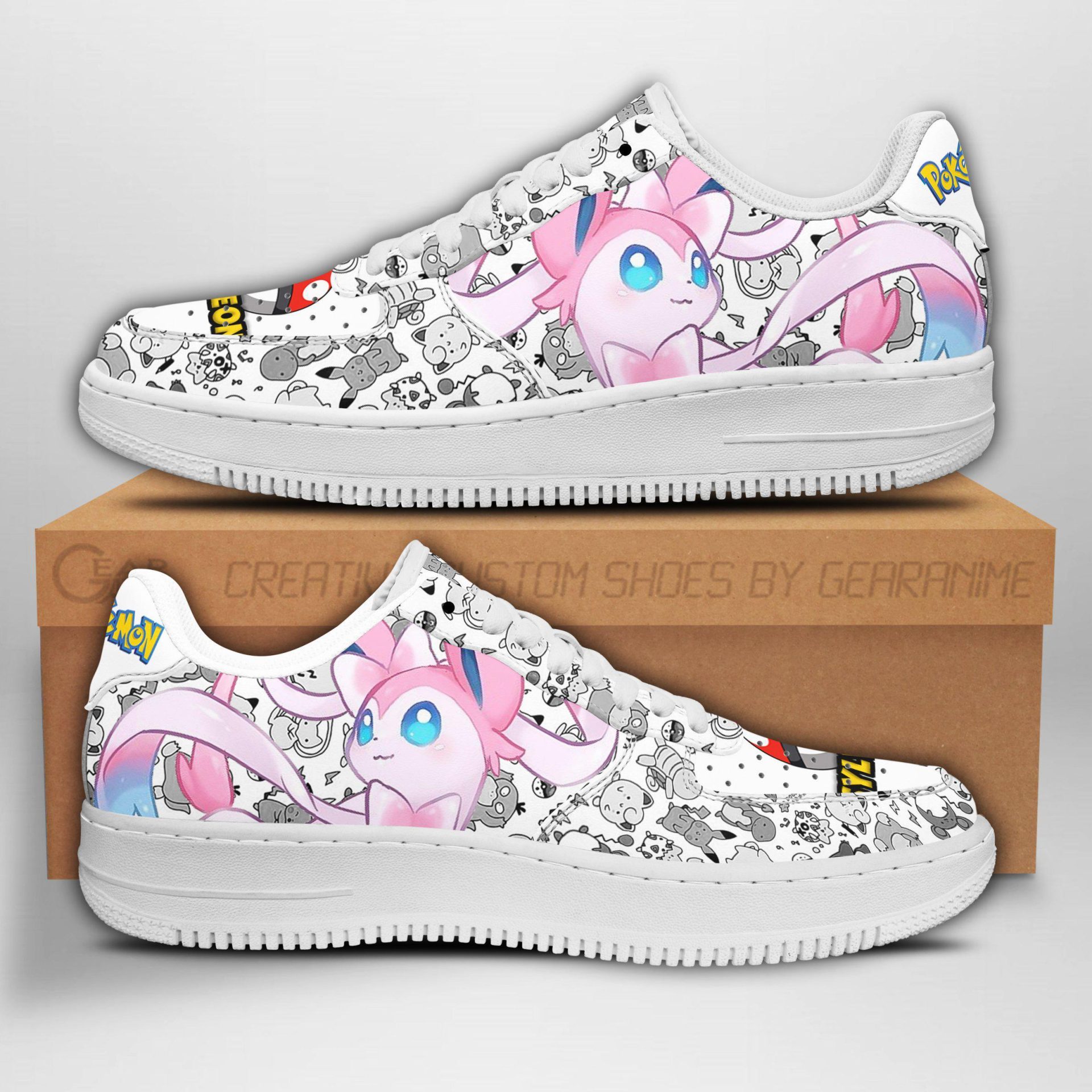 POKEMON Sylveon Air Force 1 Shoes POKEMON Sylveon Air Force 1 Shoes