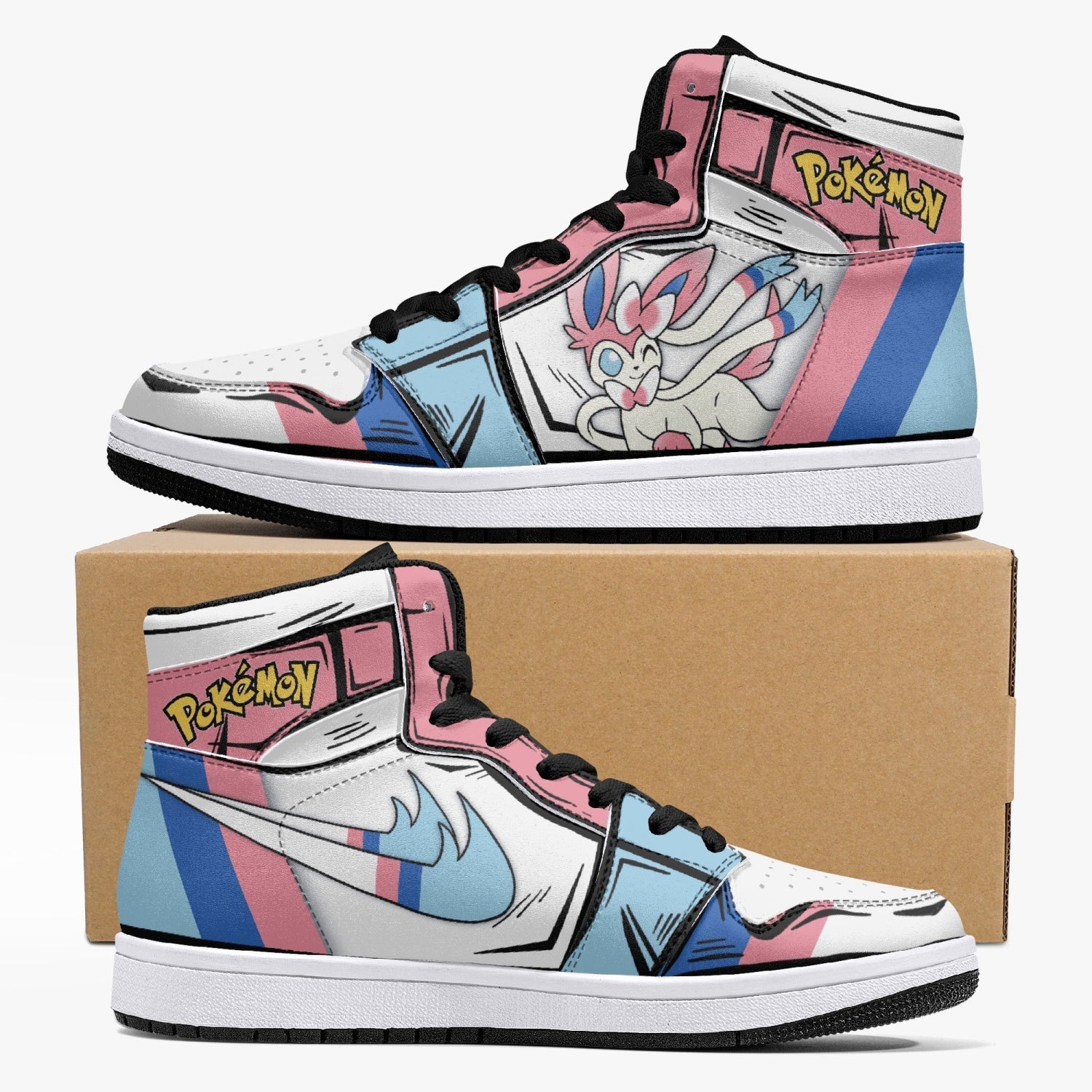 POKEMON Sylveon Air Jordan 1 High Sneakers POKEMON Sylveon Air Jordan 1 High Sneakers