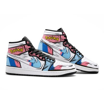 POKEMON Sylveon White Air Jordan 1 High Sneakers