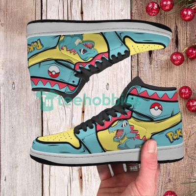 POKEMON Totodile Anime Air Jordan 1 High Sneakers