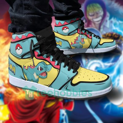 POKEMON Totodile Anime Air Jordan 1 High Sneakers