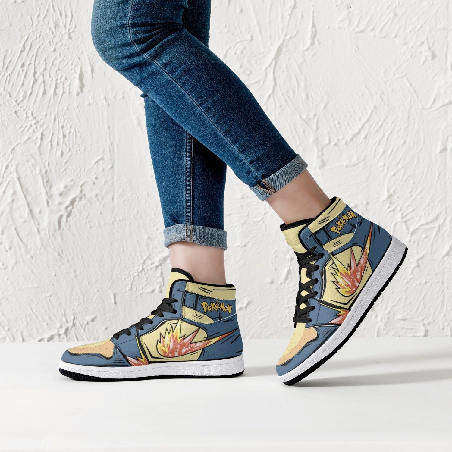 POKEMON Typhlosion Air Jordan 1 High Sneakers POKEMON Typhlosion Air Jordan 1 High Sneakers