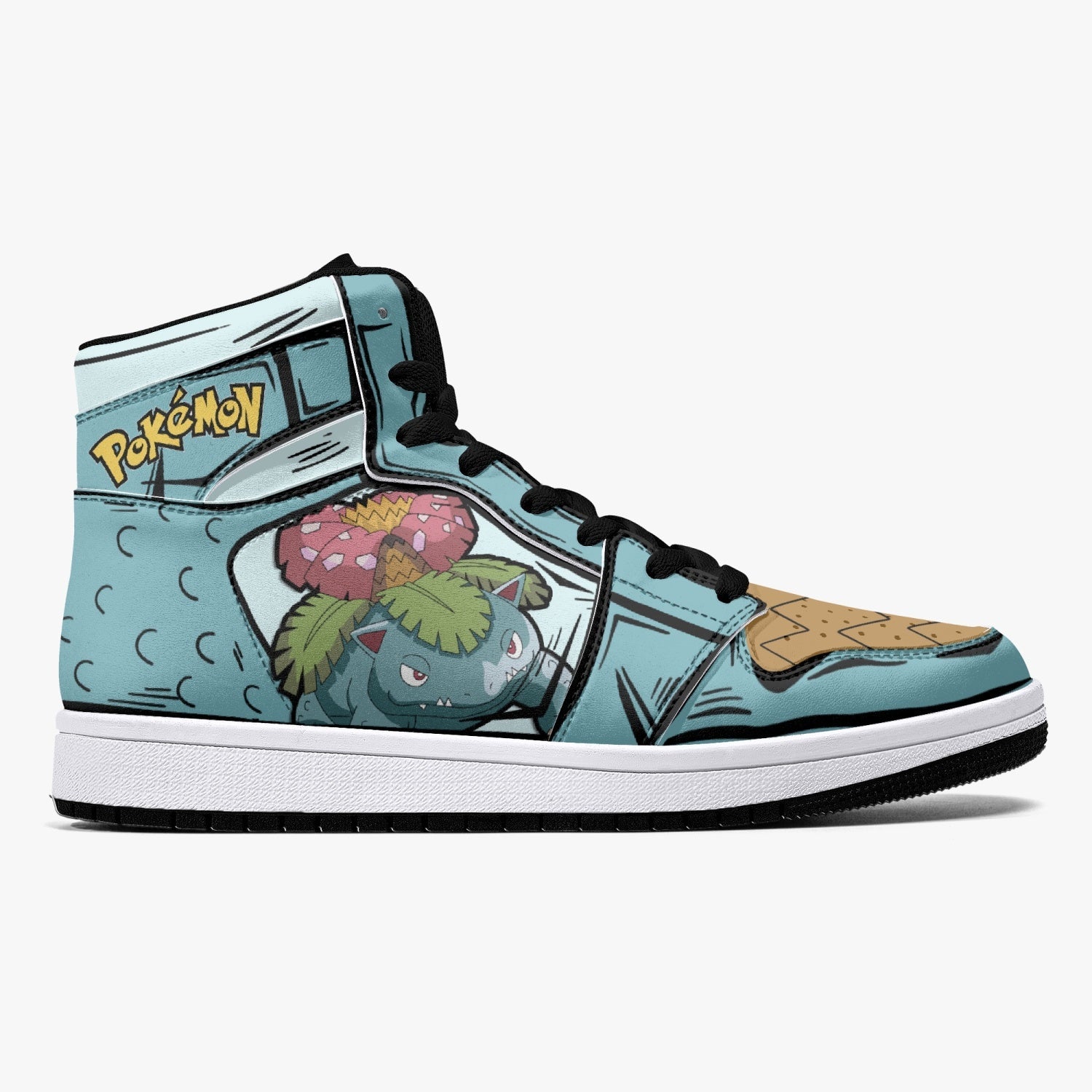 POKEMON Venosaur Air Jordan 1 High Sneakers POKEMON Venosaur Air Jordan 1 High Sneakers