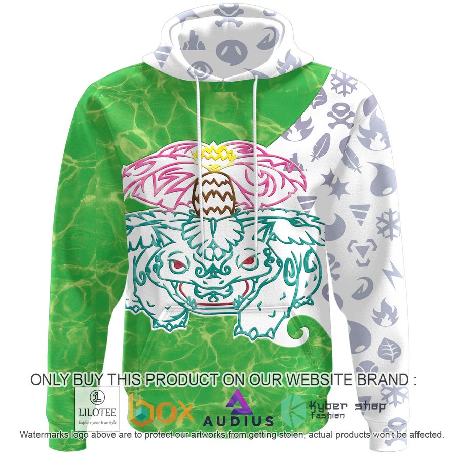 POKEMON Venusaur Tribal Pullover Hoodie POKEMON Venusaur Tribal Pullover Hoodie