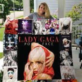 Lady Gaga Poker Face Quilt Blanket