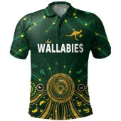 Australia Aboriginal Custom Polo Shirt - Snake Circle And Symbols With Aboriginal Style Polo Shirt