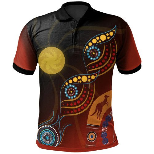 Australia Polo Shirt - Flowers On The Flag Australia Polo Shirt - Flowers On The Flag